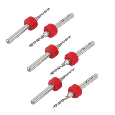 

1.45mm Cutting Dia PCB Print Circuit Board Carbide Micro Drill Bits Tool 6 Pcs