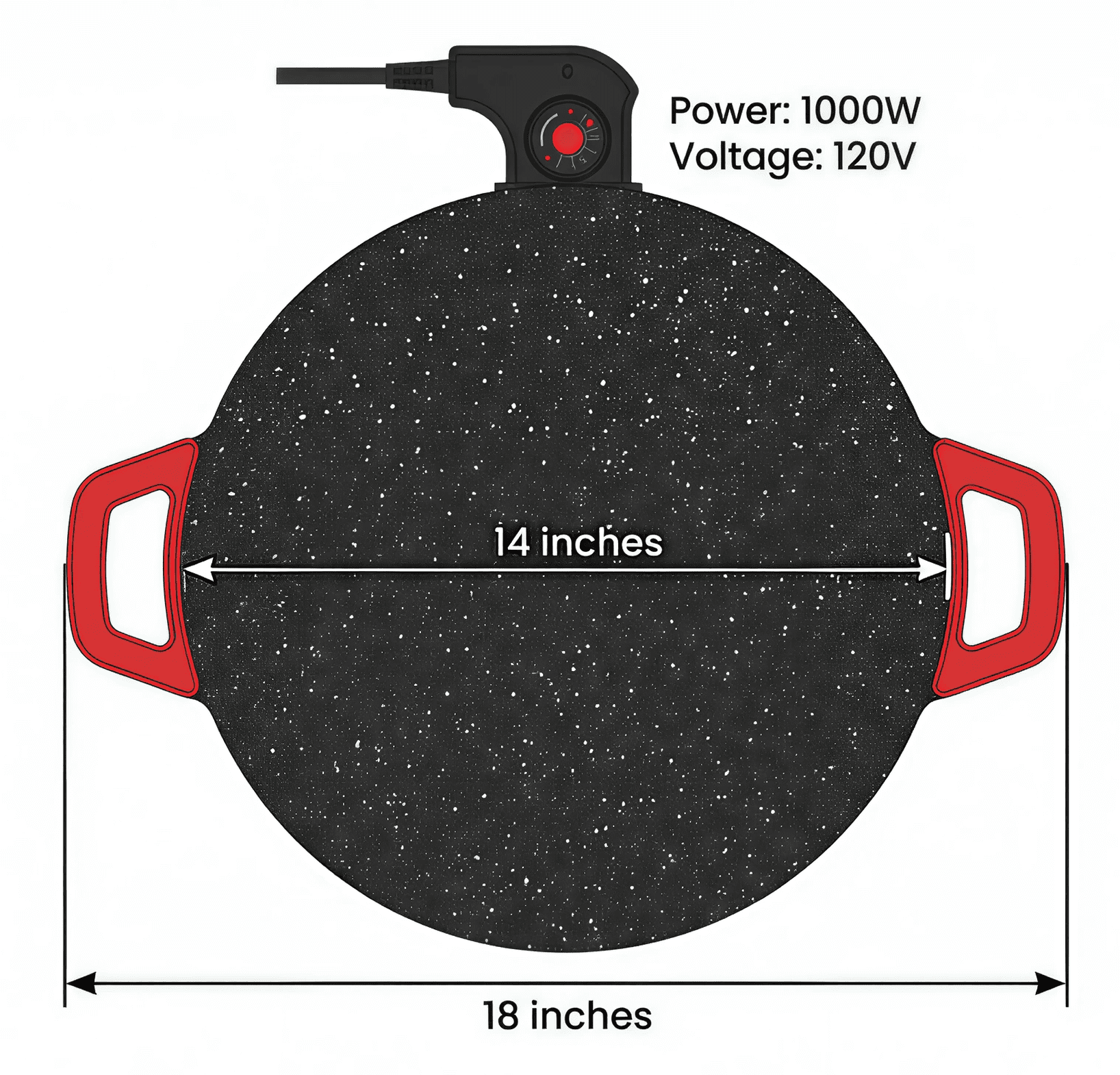 14 in Electric Griddles - Automatic Shut-Off