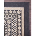 thumbnail image 6 of Classic Border Rug - 5 ft. 3 in. x 7 ft. 6 in., Charcoal Gray, Indoor/Outdoor Decor Accent Rug with Intricate Border, UV, Fade Resistant, Waterproof Rug | Decorative Rugs, 6 of 8