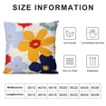 thumbnail image 6 of YANMS Pillow Cases Queen Size Set of 2 Orange Flower Pillow Covers Envelope Closure Floral Botanical Pillow Luxury Soft Comfy (2 Pack), 6 of 6