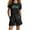 Black, variant on Big Girls Cotton Outfits Chicago Print Short Sleeve T Shirt Shorts Set, Sizes 9-10Y