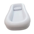 thumbnail image 1 of DimyFew Inflatable Bathtub Bedside Bath Tub Comfort Foldable Home Portable Full Body Washing in Bed Bed Bath Inflatable Shampoo Basin White, 1 of 8