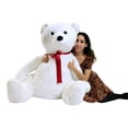 thumbnail image 3 of Life Size Stuffed White Teddy Bear, Soft Big Plush Animal, 3 Feet Tall and 3 Feet Wide, 3 of 10