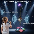 thumbnail image 2 of 2026 New Upgraded All-in-One Microphone Toy, Got Built-in Music, Colorful Lights, Echo Effects, 5-in-1 Star Microphone with Stand Bluetooth, Christmas Birthday Gift (Pink), 2 of 7
