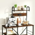 thumbnail image 3 of Walsunny Kitchen Bakers Rack with Power Outlet,Industrial Kitchen Island Storage Shelf with 6 Hooks 6 Tier Rack, 3 of 16