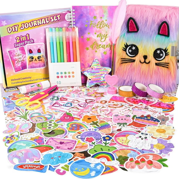 Kit de diario OFFIGIFT DIY para niñas de 8 a 12 años con 110 piezas