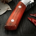thumbnail image 2 of High Carbon Steel Boning Knife 6-inch Chef Knife Full Tang Wooden Handle with Leather Sheath Portable Fishing Fillet Knife, 2 of 6