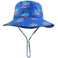 thumbnail image 2 of Baby Girls Boys Sun Hat with Bow UPF50+ Wide Brim Summer Bucket Sunscreen Caps for Babies Toddler, 2 of 7