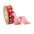 thumbnail image 1 of EeaseCA 1 Roll of 10M Ribbon Heart Printed Polyester Packing Rope Valentine's Day Gift Wrapping (Pattern 8), 1 of 7