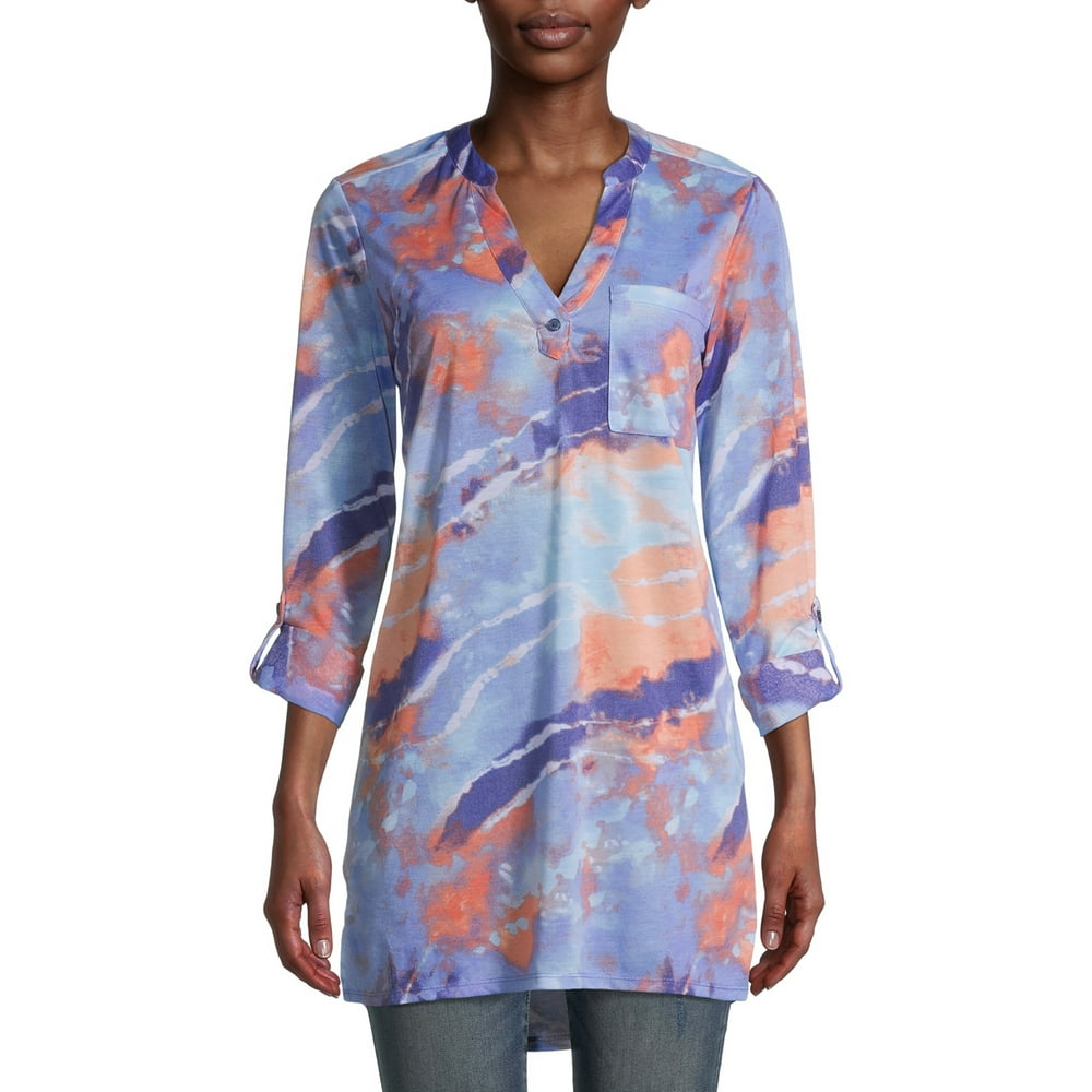 New York Laundry New York Laundry Women’s Long Sleeve Roll Tab Tunic