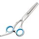 thumbnail image 3 of Tijeras profesionales de peluquería Tijeras para el cabello Adelgazamiento Peluquería Corte de cabello Acero inoxidable Azul Sailing  Electrónica, 3 of 5