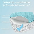 thumbnail image 5 of Cooling Gel Seat Cushion, Breathable All-Weather Pad with Non-Slip Bottom, Washable Cover - Ergonomic for Car, Office Chair, Wheelchair, Pregnancy, 5 of 6