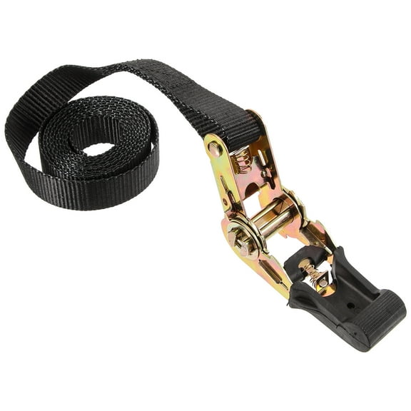 Worgeous  Car Strap Ratcheting Heavy Duty Tie down Straps Truck Black