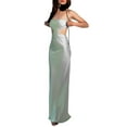 thumbnail image 4 of Coduop Womens Sexy Cut Out Bodycon Maxi Dress Flower Off-shoulder Long Dresses Clubwear, 4 of 9