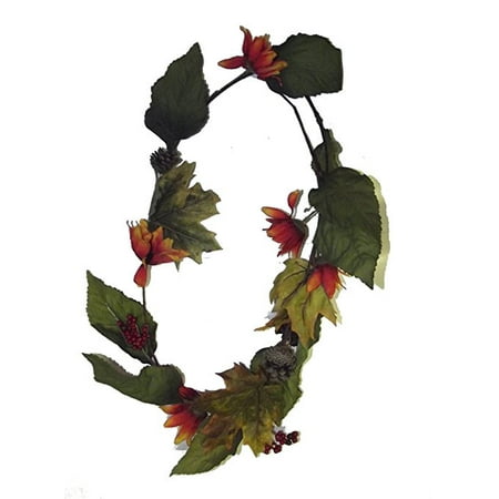 Assorted Leaves - WEST COAST CLOSEOUTS MAPLE LEAF GARLAND 6 FT. ASSORTED. CHOICES MAY VARY