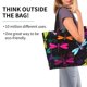 thumbnail image 2 of Balery Colorful Dragonflies Bolsa Tote Estilo Estético con Cremalleras, Bolsa de Hombro, Bolsa de Compras Grande y Plegable, 2 of 8