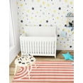thumbnail image 3 of Unique Loom Whimsy Kids Collection Area Rug - Lines (2' x 8' Runner Soft Coral Pink/Ivory), 3 of 9
