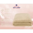 thumbnail image 5 of American Soft Linen Luxury 40x80 Oversized Bath Sheet, 100% Cotton XL Turkish Bath Sheet Towel, Beige, 5 of 10