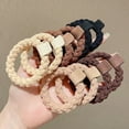 thumbnail image 2 of 5Pairs Korean Strong Women Hair Scrunchies Girls Elastic Hair Rubber Bands Ponytail Hair Holders/Gum /Tie Accessories, 2 of 10