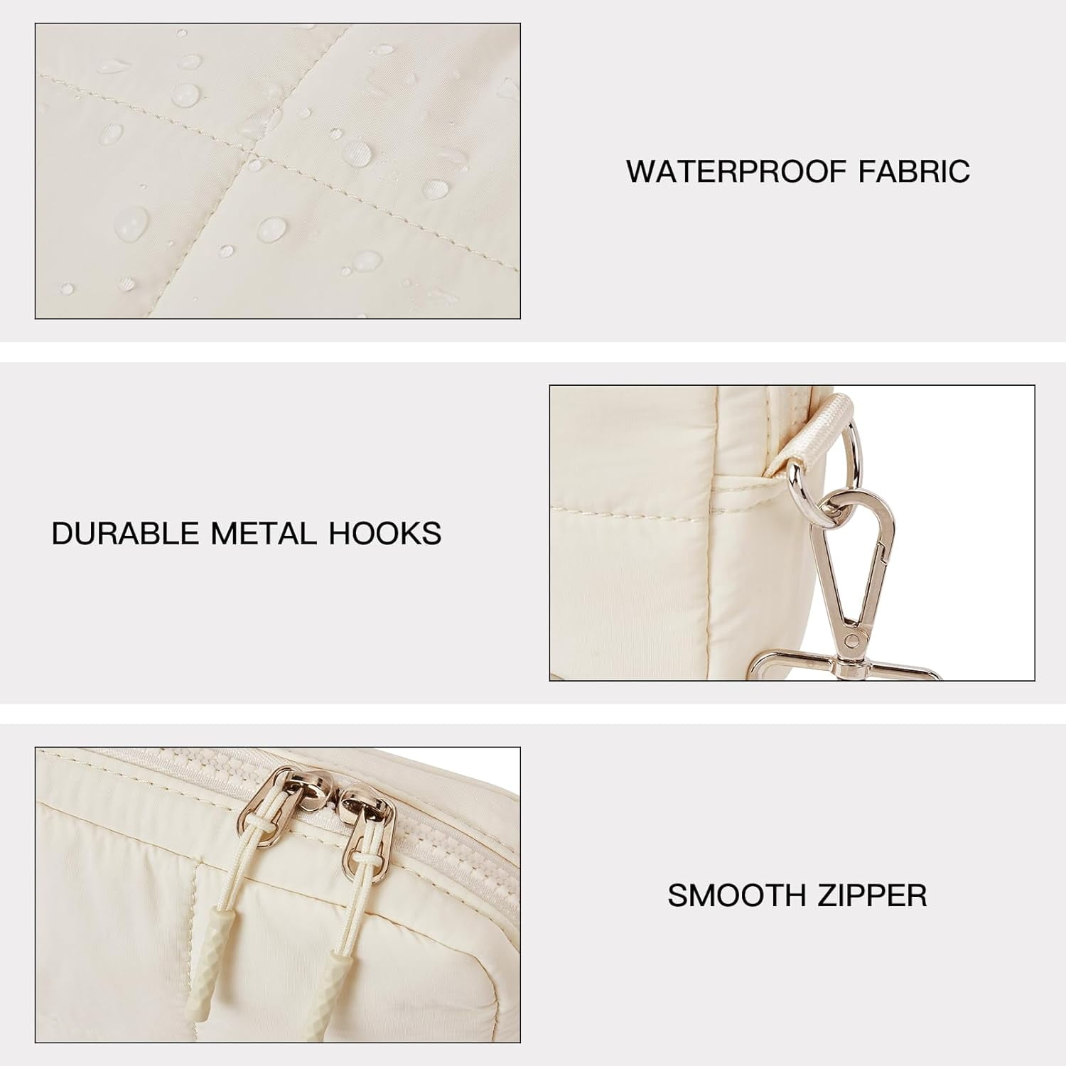 Crossbody Bags for Women Crossbody Purse with Guitar Strap Lightweight Puffer Shoulder Bag for Travel