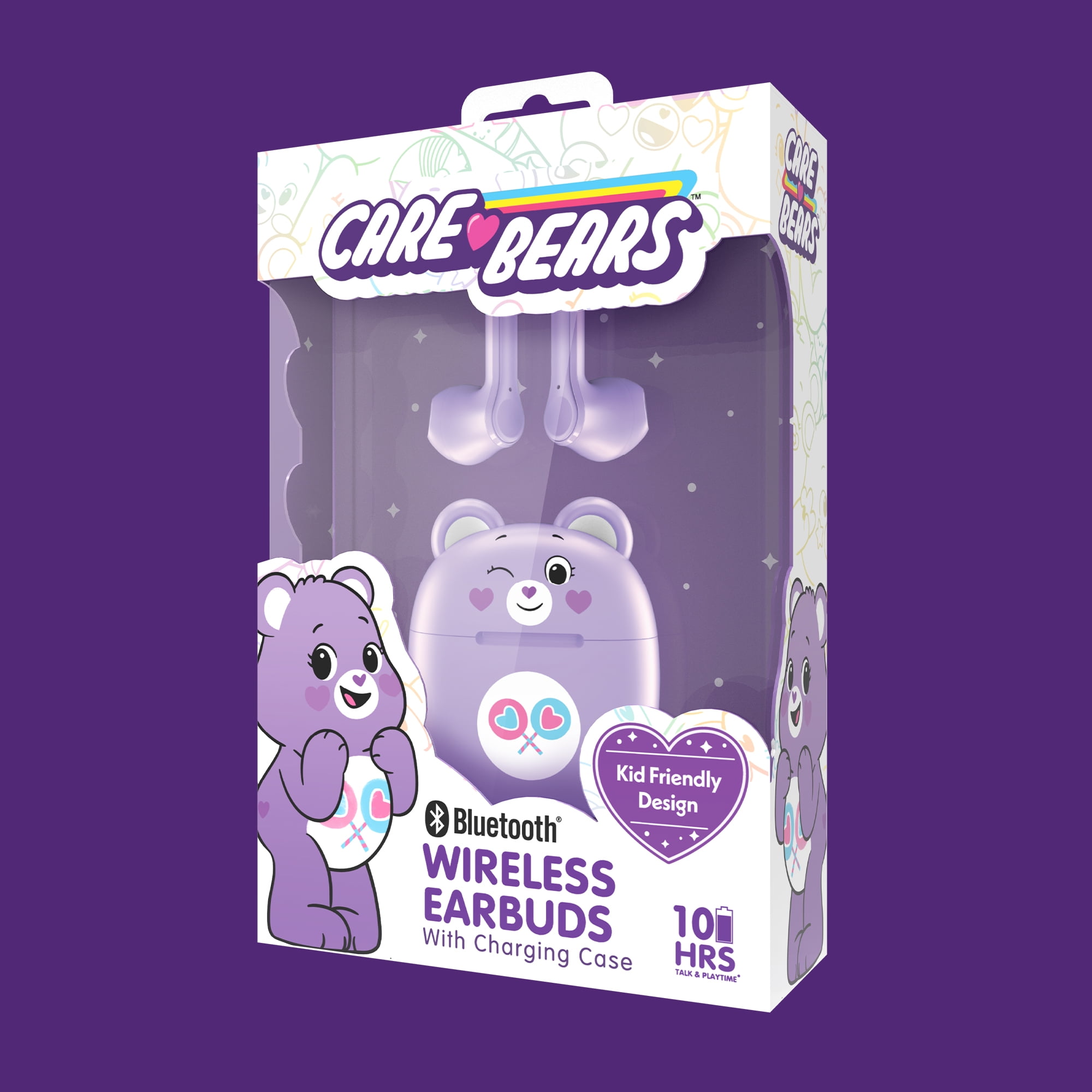 Care Bears Bluetooth Wireless Earbuds with Charging Case