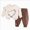 C165--White, variant on 0-1 Years Toddler Girls Winter Clothes Fall Outfits Long Sleeve Sweatshirt and Jogger Pants Sets 6-12 Months 12-24 Months 2T 3T 4T 5T 6T 7T 8T 9T Children,White