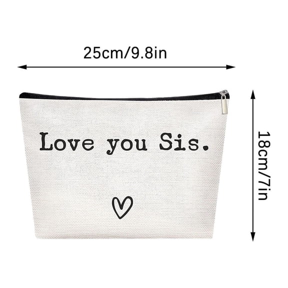 Sister Ever Sister Gift Missing You Send Love Makeup Case Toiletry Bag Gift for Friend Makeup Bag for Friend Gifts