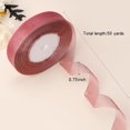 thumbnail image 2 of Sheer Organza Gift Ribbon, 50 Yds x 1 in Organza Chiffon Handmade Ribbon, Mesh Fabric String for Gift Wrapping, DIY Craft, Xmas Present Deco,Light gray purple, 2 of 8