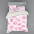 thumbnail image 2 of Ambesonne Rose Bedding Set 3 Pcs, Floral Garden Victorian, Twin XL, Soft Pink, 2 of 3
