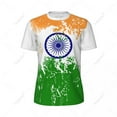 thumbnail image 3 of Exclusive design India Flag Grain 3D Printed Men For Running Bike Soccer Tennis Fitness Sports tshirt Mesh Fans Short T-shirt, 3 of 13