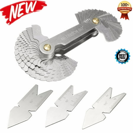 4 Thread Repair - 4Pcs Screw Thread Pitch Cutting Gauge Tool Set Centre metricfeelergauge Gage 55°&60° Inch & Metric