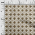 thumbnail image 2 of oneOone Viscose Chiffon Brown Fabric Asian Block Floral Sewing Craft Projects Fabric Prints By Yard 42 Inch Wide, 2 of 4