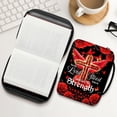 thumbnail image 2 of Funda con cierre con cremallera para Bible Cover MYSMOR Leopard Rose Flowers, 2 of 6