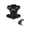 A001- Black, variant on Dog Harness and Leash Set Adjustable Reflective Dog Harness for Large and Medium Dogs Camo Design Matching Leash Included for Training Walking Hiking Night Outdoor Use