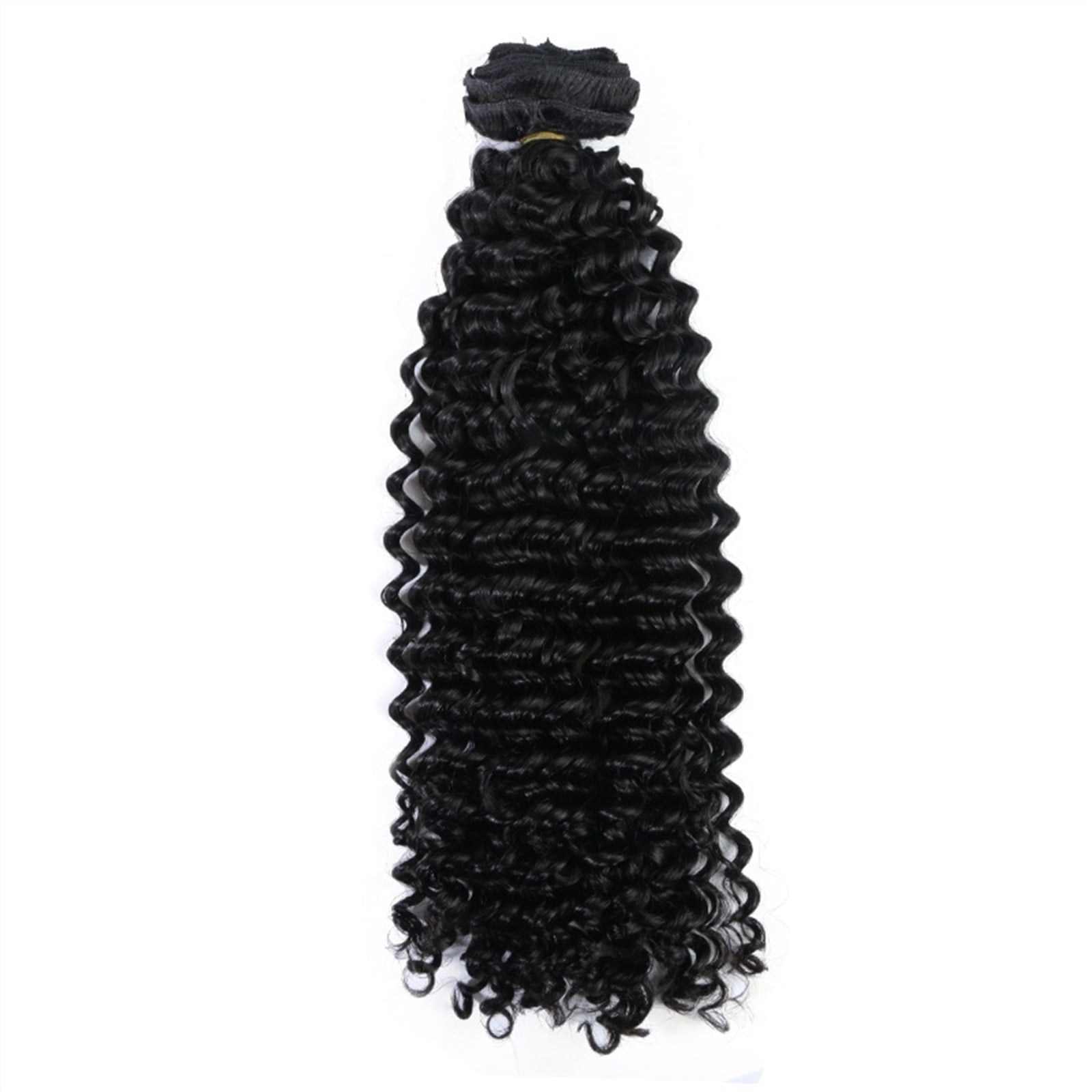 12-26 inch Kinky Curly Clip in Hair Extension, Deep Wave 8Pcs Clip in Real Human Hair 120/240g Wavy Curly Brazilian Hairpieces for Women
