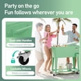 thumbnail image 3 of BAYUELSWU 80 Quart Patio Cooler Rolling Cooler Ice Chest with Wheels, Cooler Carts Square with Shelf & Bottle Opener Portable for Outdoor Indoor Patio Party Camping Patio (Green), 3 of 6