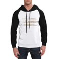 thumbnail image 7 of Men's Dark Color Hooded Sweatshirt with Long Flag Print, Casual Drawstring Pullover Including Pockets, Fall Spring Versatile Streetwear,White,5XL, 7 of 7
