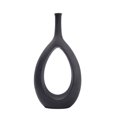 thumbnail image 1 of Florero hueco de cerámica moderno de foto de los accesorios de negro alto Sunnimix jarrones de flores decorativas, 1 of 6