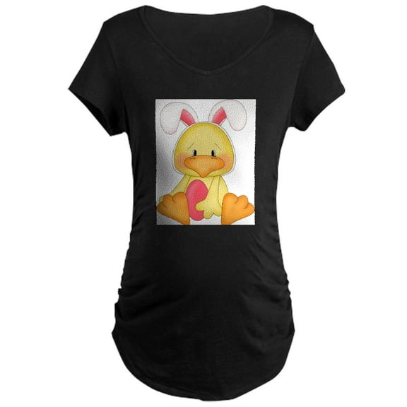 CafePress - Duck Bunny Maternity T Shirt - Maternity Dark T-Shirt