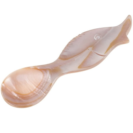 

BESTONZON Ice Cream Spoon Fish Shaped Caviar Spoon Milk Coffee Spoon Dessert Serving Scoop