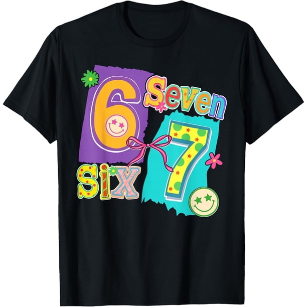 Funny Six Seven 6 7 Meme 67 - Camiseta con diseño para mujeres y niñas