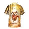 thumbnail image 2 of Welcome Fall Dachshund Strolling Through the Autumn Maple Forest Hawaiian Shirt Breathable Summer Unisex Merch Wiener Dog Lover Gifts Idea - 12012, 2 of 6