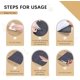 thumbnail image 3 of Rascres para Gatos, Protector para Sofa Gatos, DIY Climbing Cat Scratcher, Tapete Autoadhesivo para Rascar Gatos, Adecu para moler Garras de Gato y Proteger Muebles de alfombras (Gris, M), 3 of 3