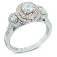 thumbnail image 2 of Divine Halo Diamond Wedding Ring 2.00 Carat Round Cut Diamond on White Gold, 2 of 2