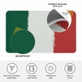 thumbnail image 3 of Mexican Flag Shabby Door Mat Indoor Outdoor, Green White Red Stripes Non Slip Welcome Mat with Rubber Backing, Absorbent Fabric Front Door Mats Entryway Rug for Home Patio Entrance 20"x31.5", 3 of 9