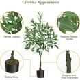 thumbnail image 5 of Garvee Artificial Eucalyptus Tree 4FT Tall, Faux Eucalyptus Silk Tree with Pot for Home and Office Decor, Low Maintenance Indoor Plant, UV Protection, 1 Pack, 5 of 7