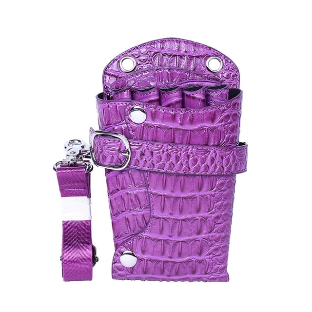 Bolsa de tijeras de cuero PU para salón, funda para tijeras de peluquería, bolsa de herramientas para estilista
