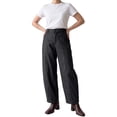 thumbnail image 2 of INSPIRE CHIC Women's Wide Leg Pants High Waist Suit Loose Long Straight Baggy with Pockets Formal Casual Autumn Winter Suit Pants X Large Gray, 2 of 5