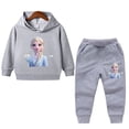 thumbnail image 3 of Ropa de primavera para niños, suéter de manga larga con capucha y pantalón de Frozen Elsa para niñas, conjuntos de 2 piezas, ropa para niñas pequeñas, 3 of 5