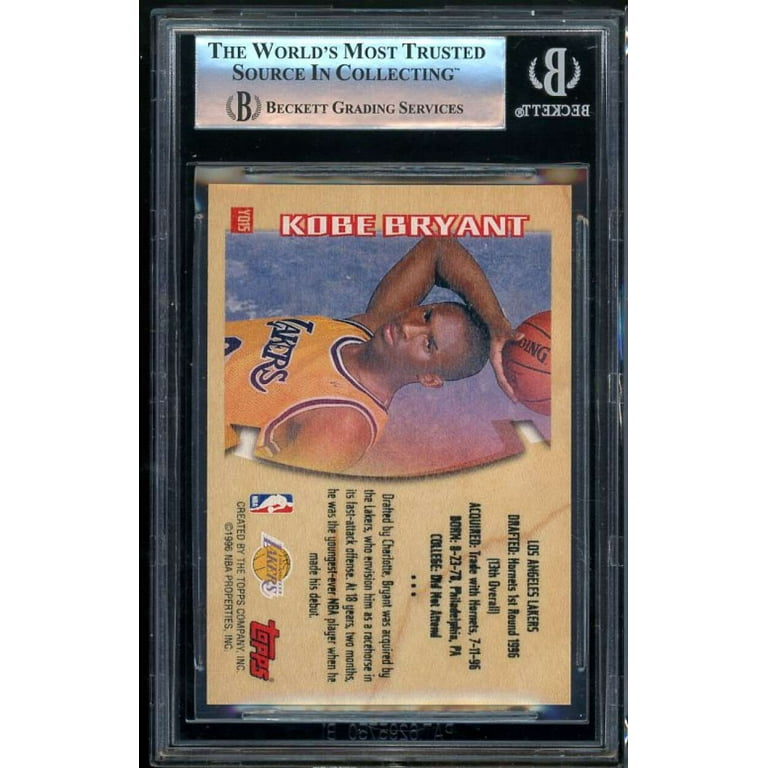 Kobe Bryant Rookie Card 1996-97 Topps Youthquake #YQ15 BGS 9 (9 